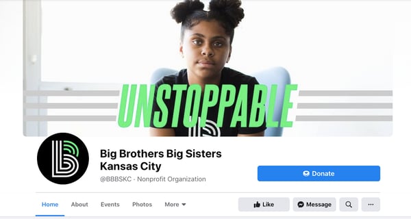 Best Ways To Collect Donations Online: Big Brithers Big Sisters FB page