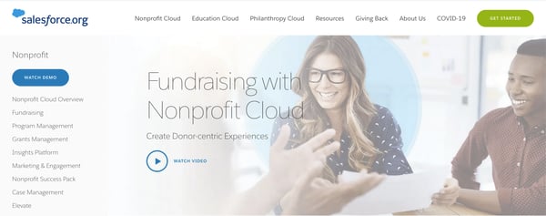 best way to collect donations online: Salesforce Webpage