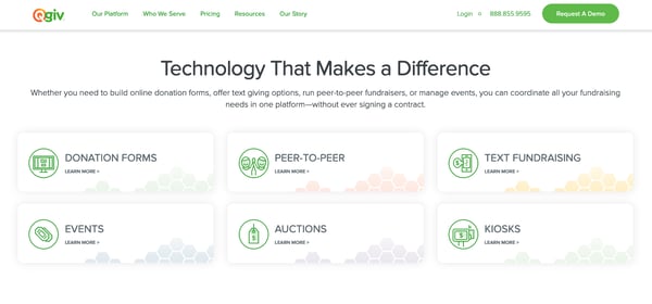 Best way to collect donations online: Qgiv
