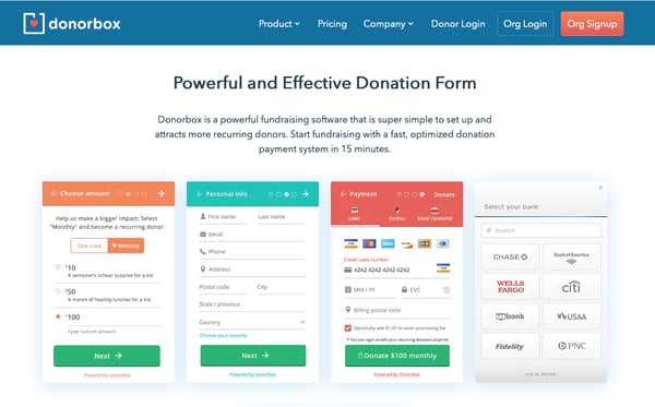 Best way to collect donations online: Donorbox