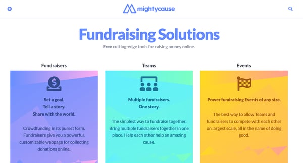 Mightycause Webpage