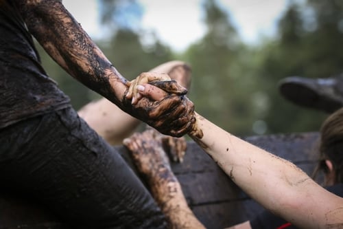 Fundraiser Ideas: Holding muddy hands