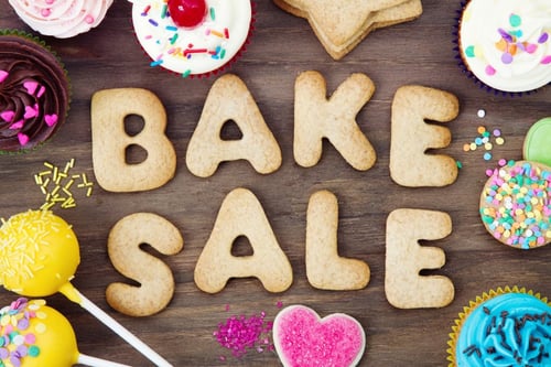 Cookies spelling bake sale