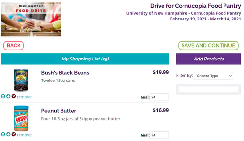 nonprofit resources: shopping list in YouGiveGoods